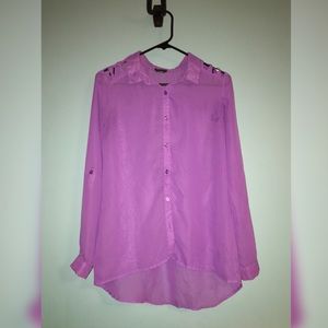 Rue 21 button up dress shirt with shoulder ties.